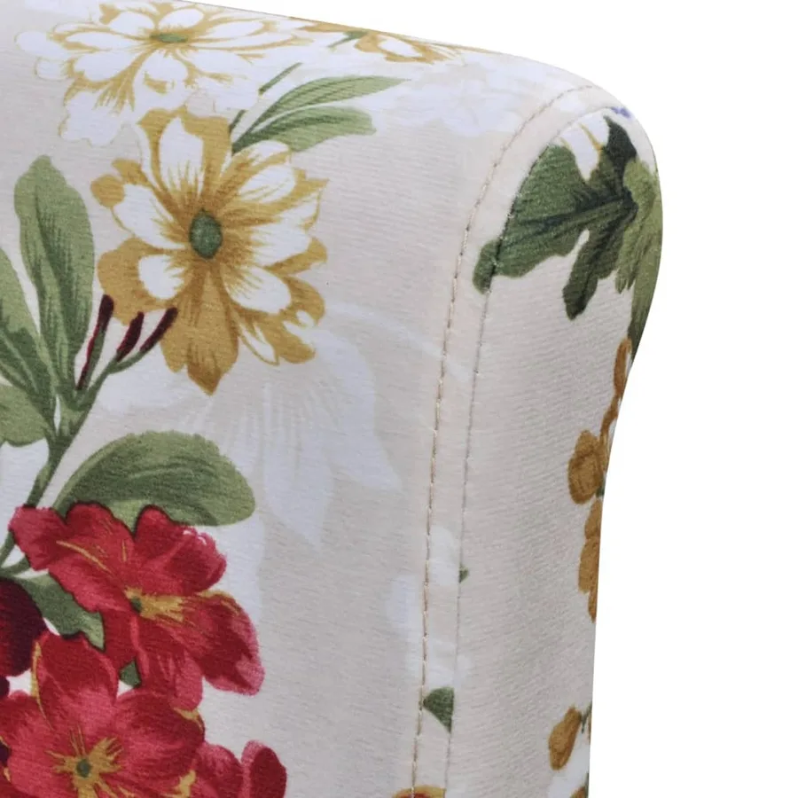 Chaises à manger lot de 2 multicolore tissu - 6