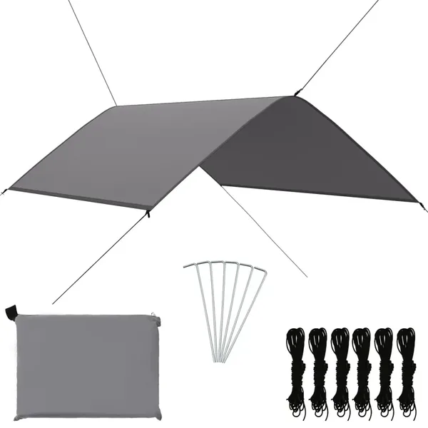 Bâche d'extérieur 3x2 m Gris