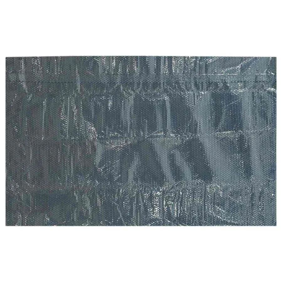 Film solaire de piscine flottant PE 1200x600 cm Noir et bleu - 4