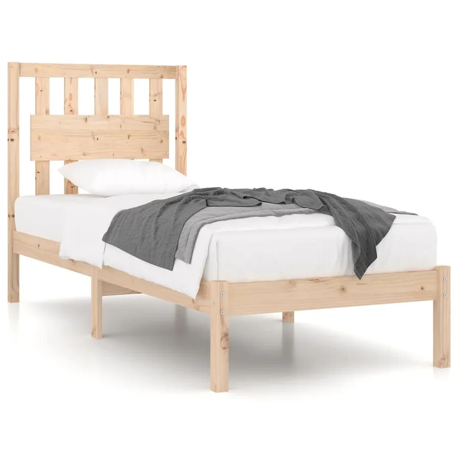 Cadre de lit sans matelas bois massif - 2
