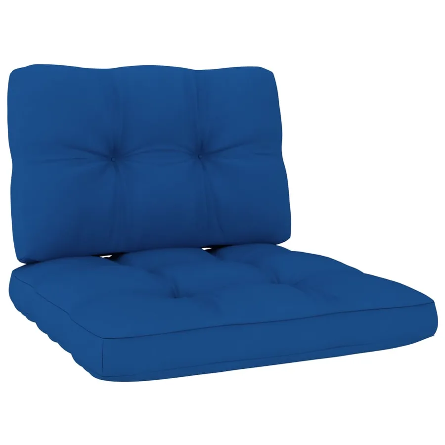 Chaise de jardin avec coussins bleu royal Bois de pin imprégné - 4