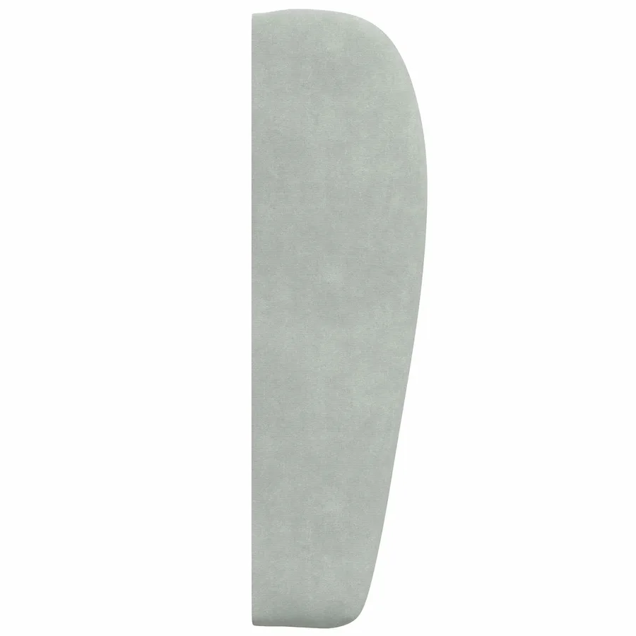 Oreille de tête de lit Gris clair 80 x 23 x 6 cm Velours - 7