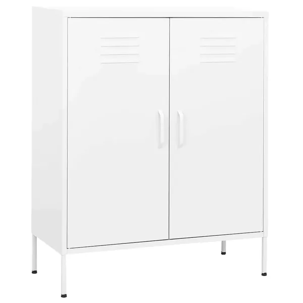 Armoire de rangement Blanc 80x35x101,5 cm Acier