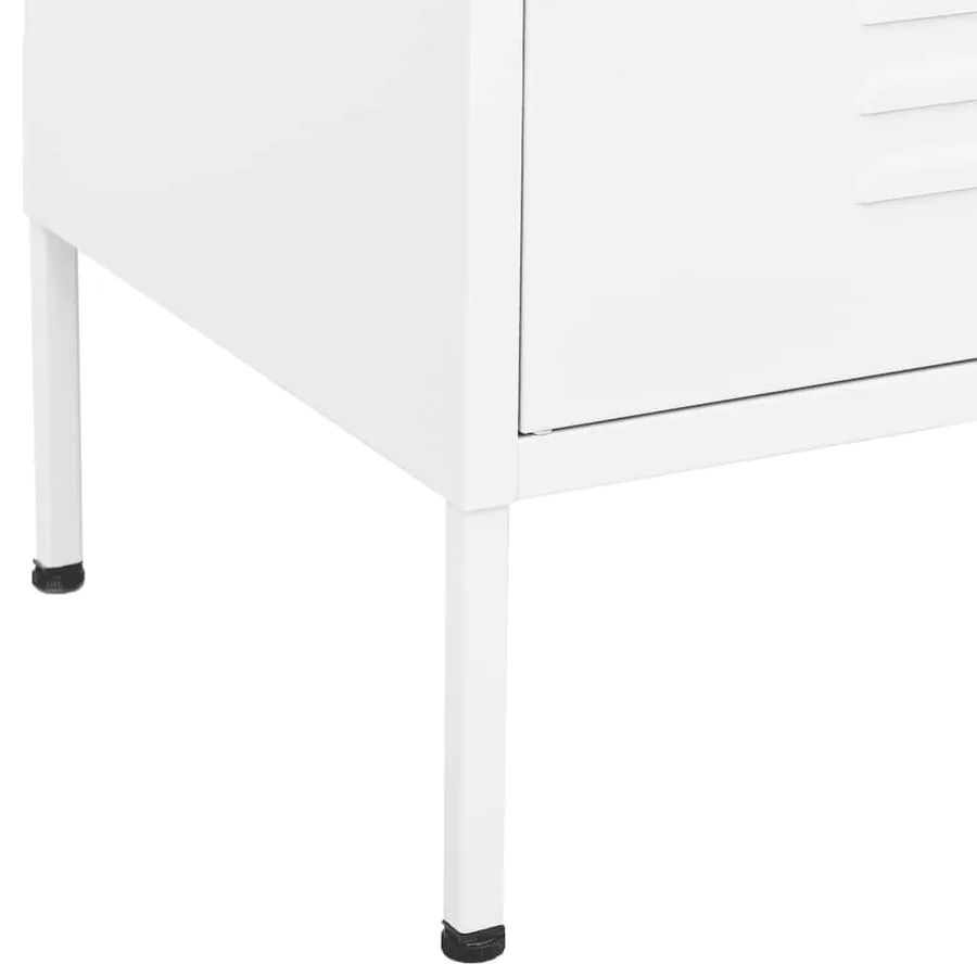 Armoire de rangement Blanc 80x35x101,5 cm Acier - 6