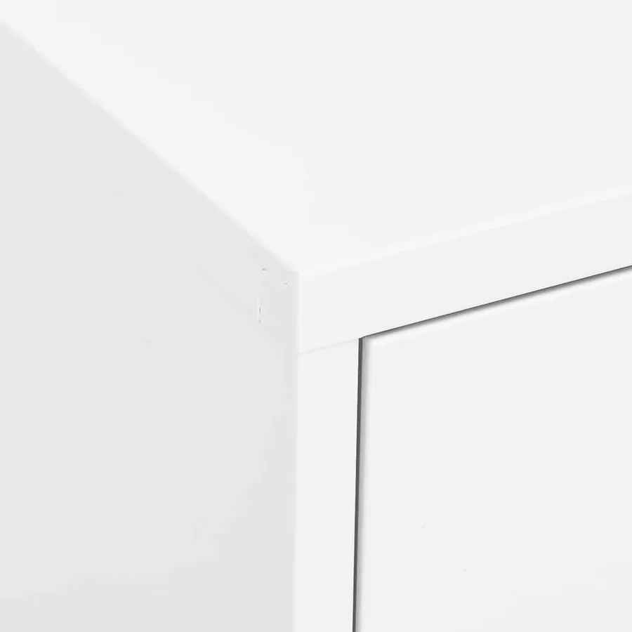 Armoire de rangement Blanc 80x35x101,5 cm Acier - 7