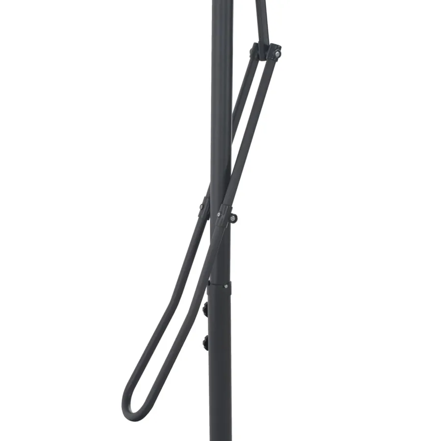 Parasol d'extérieur avec mât en acier 300 cm Taupe - 6
