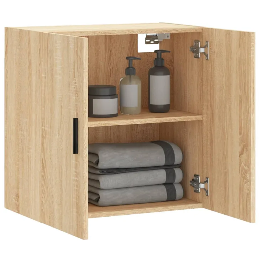Armoire murale chêne sonoma 60x31x60 cm bois d'ingénierie - 4