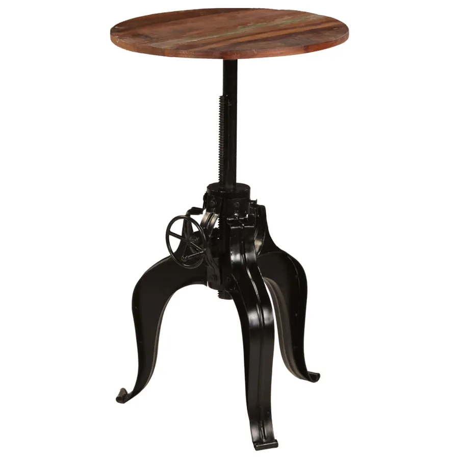 Table de bar Bois de récupération massif 60x(76-110) cm - 11