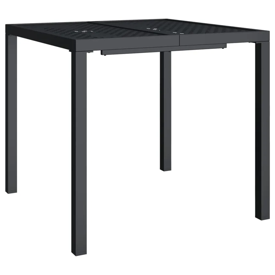 Ensemble à manger de jardin 3 pcs anthracite acier - 7