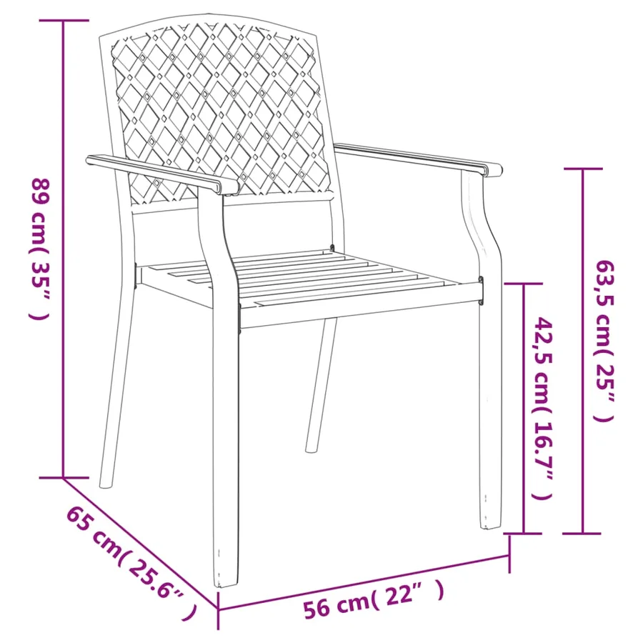 Ensemble à manger de jardin 3 pcs anthracite acier - 9