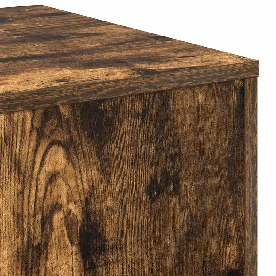 Tables d'appoint 3 pcs Chêne fumé Bois d'ingénierie - 8