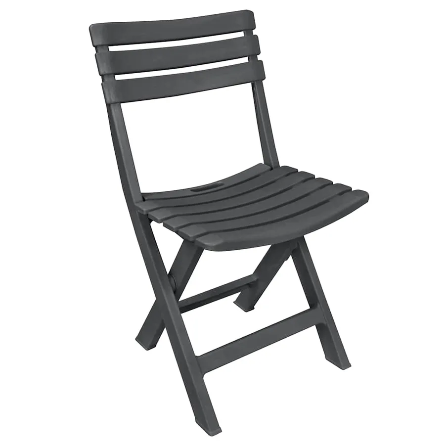 Ensemble de bistro pliable 3 pcs Plastique Anthracite - 3