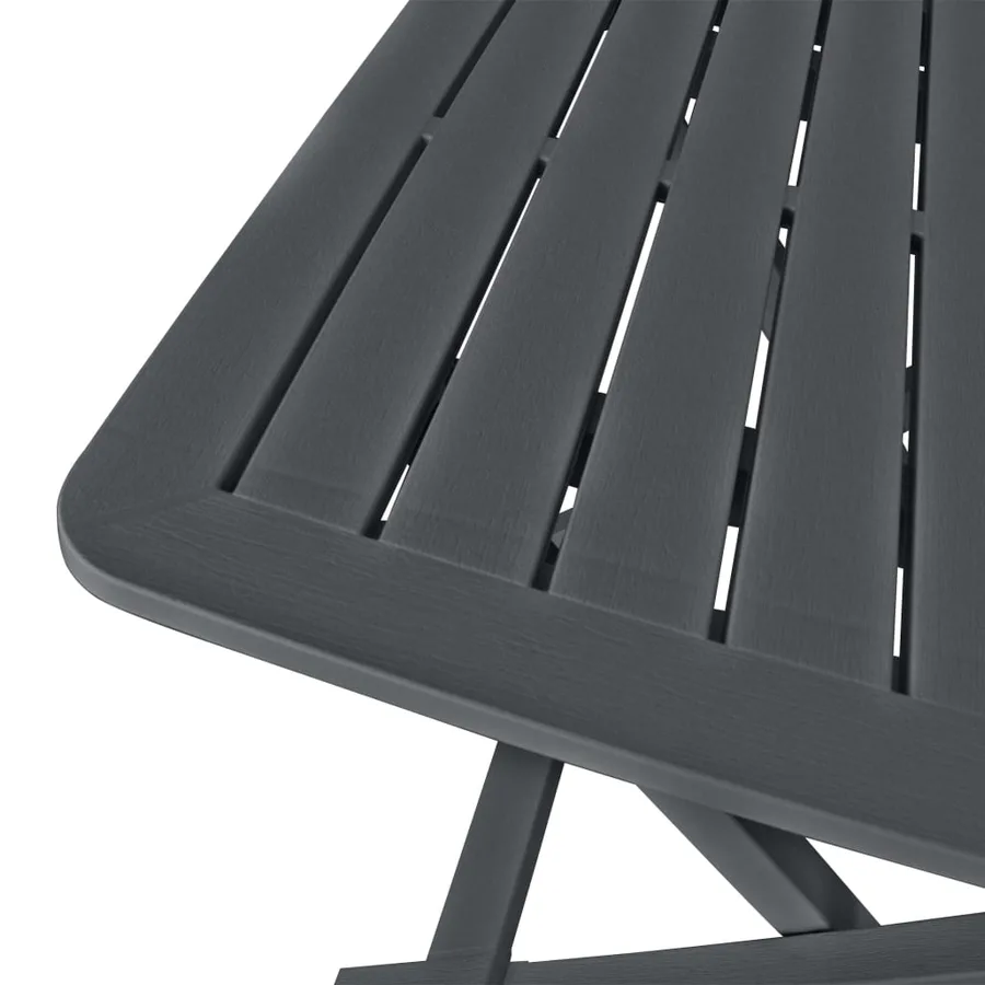 Ensemble de bistro pliable 3 pcs Plastique Anthracite - 5
