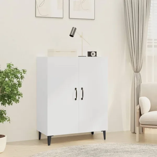 Buffet Blanc 70x34x90 cm Bois d'ingénierie