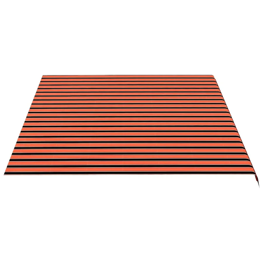 Tissu de remplacement pour auvent orange et marron 5x3,5 m polyester - 4
