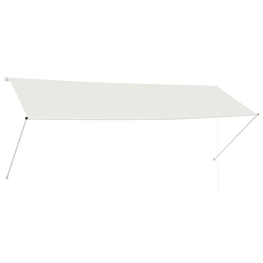 Auvent rétractable 350x150 cm Crème - 2