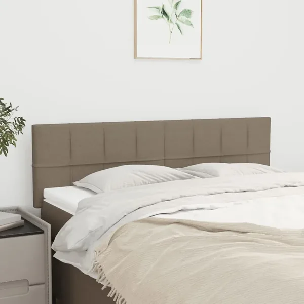 Têtes de lit Taupe 144x5x78/88 cm Tissu