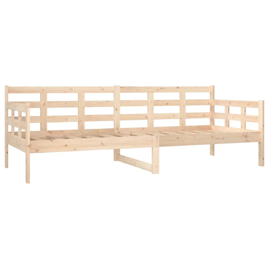 Lit de jour sans matelas bois de pin massif 80x200 cm - 7