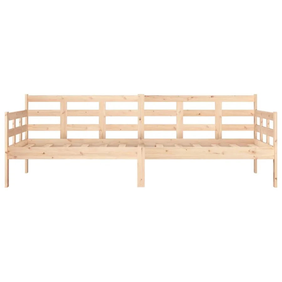 Lit de jour sans matelas bois de pin massif 80x200 cm - 8