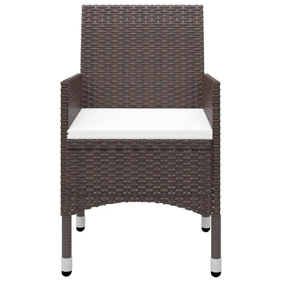Ensemble à manger de jardin 7 pcs Marron - 11