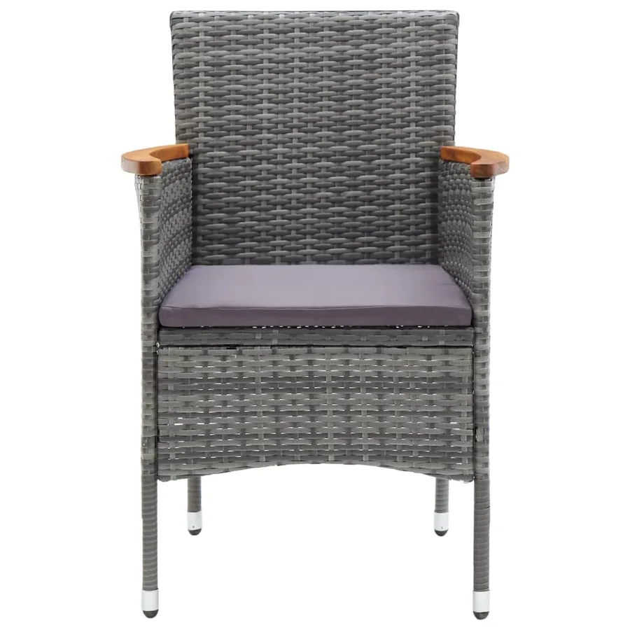 Ensemble à manger de jardin 7 pcs Gris - 10