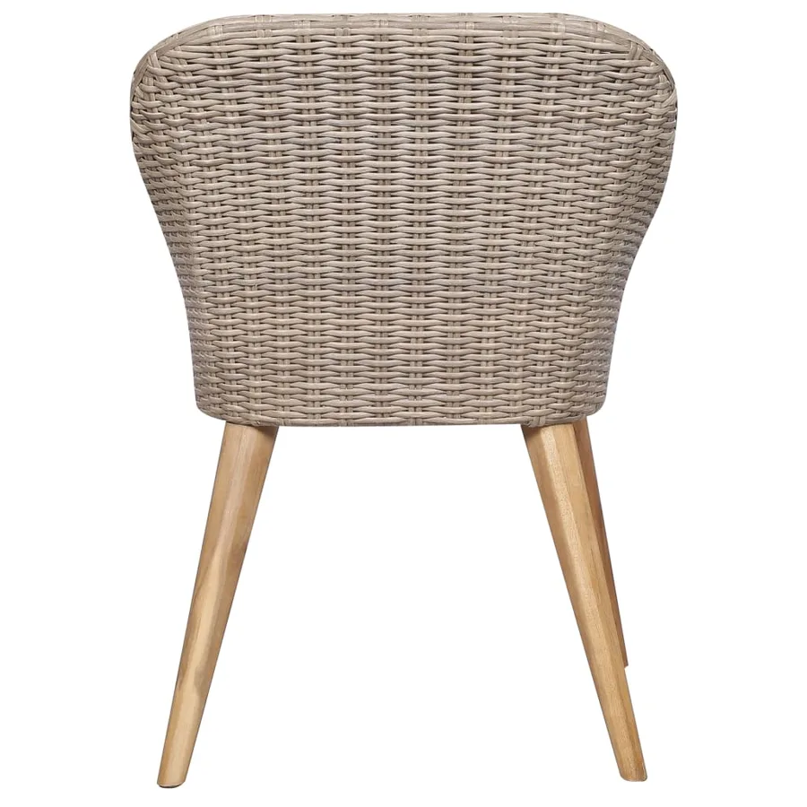 Ensemble à manger de jardin 7 pcs Marron - 6
