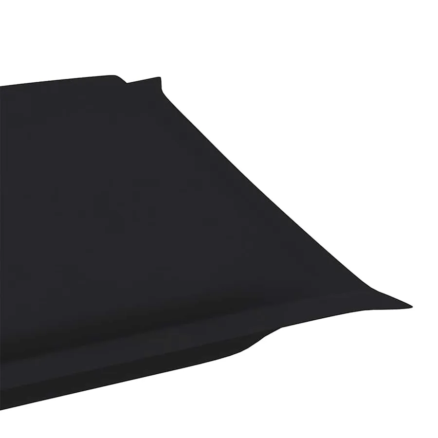 Chaise longue avec coussin Gris Bois d'acacia solide - 17