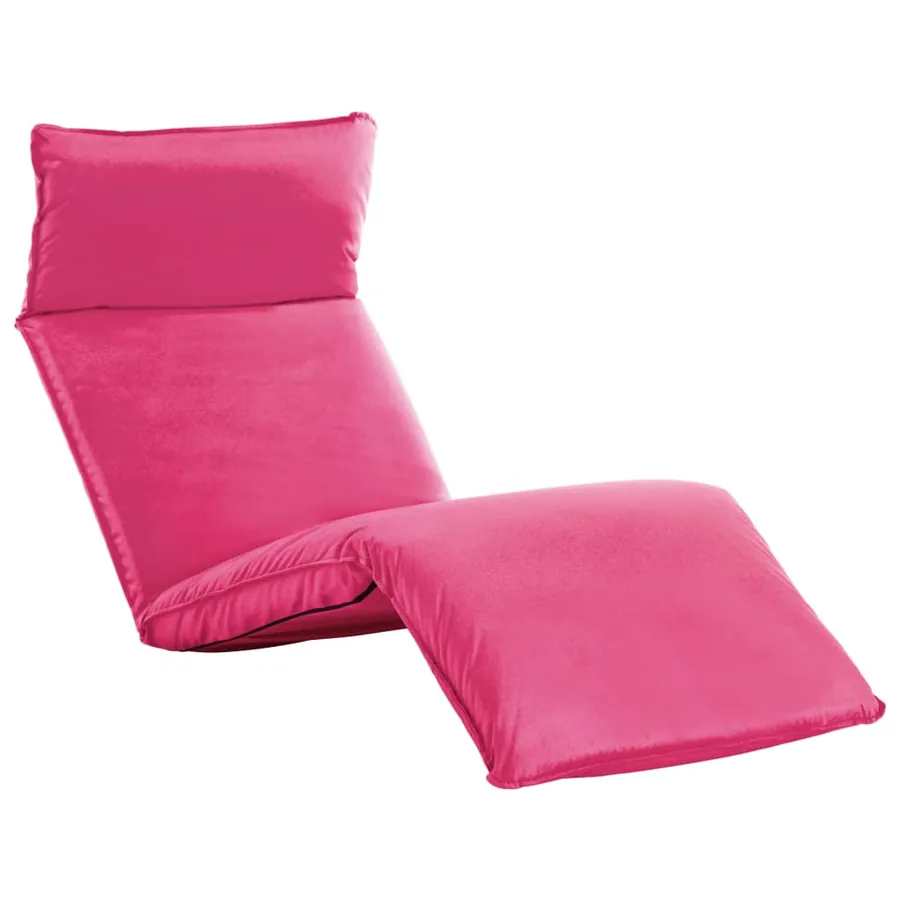 Chaise longue pliable Tissu Oxford Marron - 10