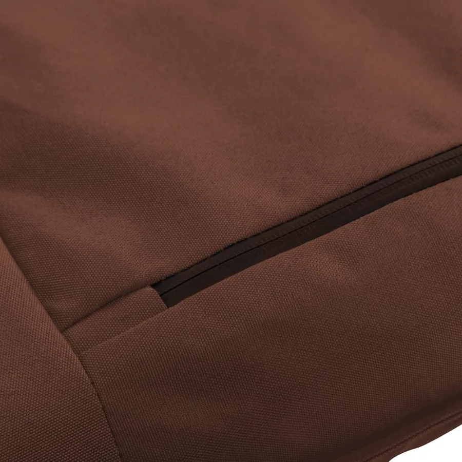 Chaise longue pliable Tissu Oxford Marron - 8