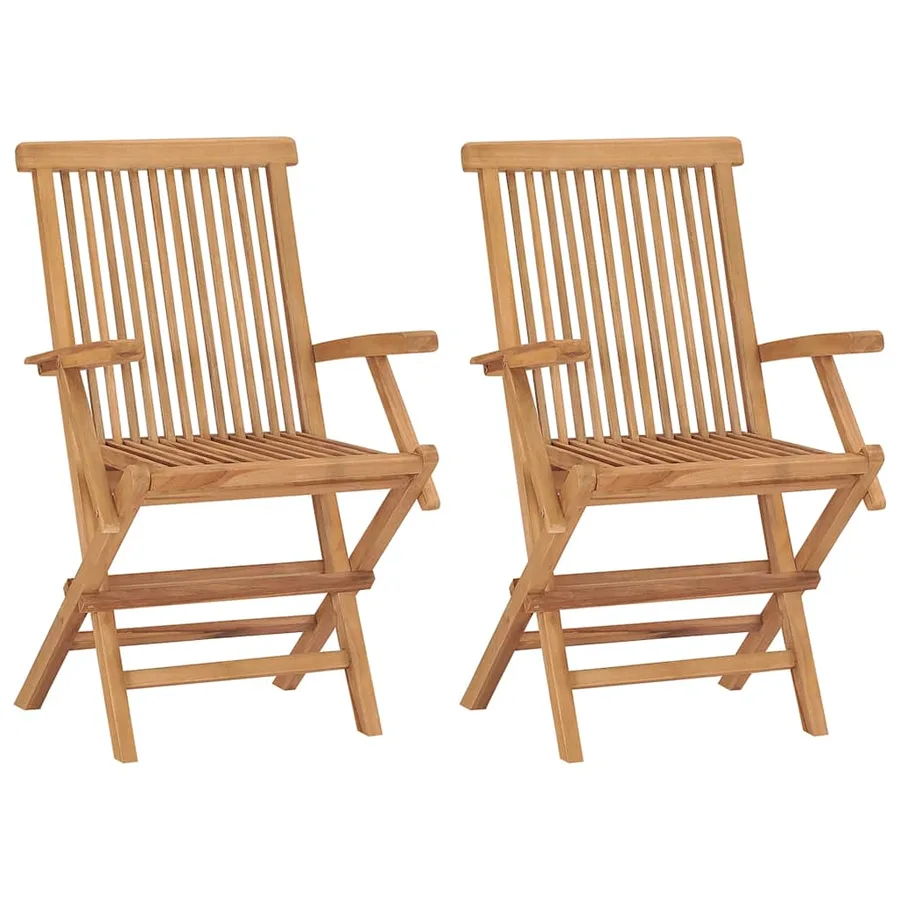 Ensemble à manger de jardin 3 pcs Bois de teck massif - 3