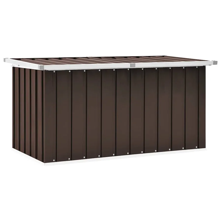 Coffre de rangement de jardin Marron 129x67x65 cm - 2