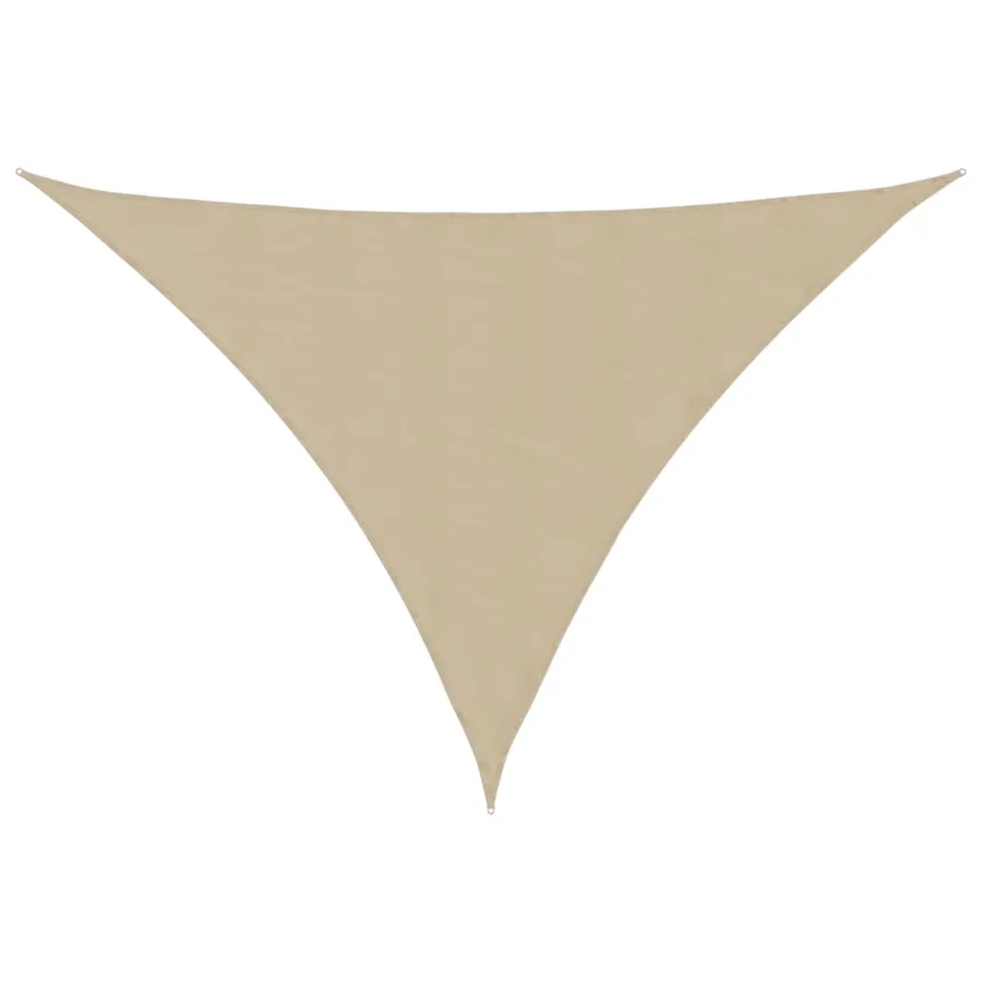 Voile de parasol tissu oxford triangulaire 3x4x4 m beige - 2