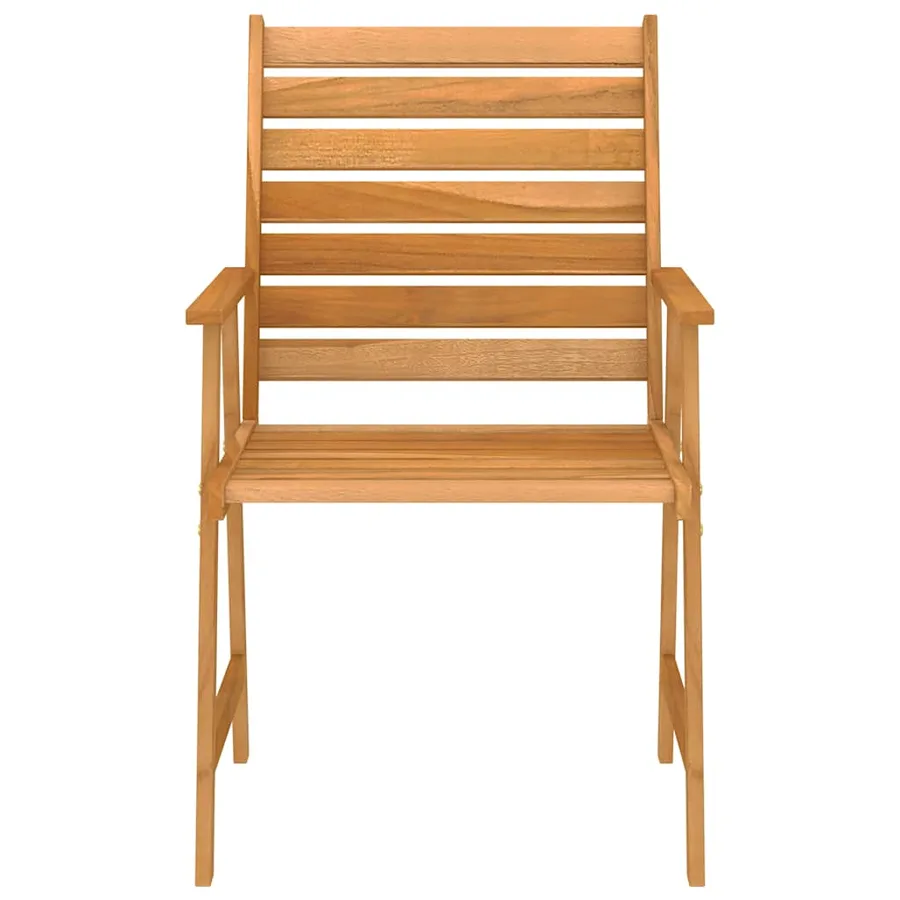 Ensemble à manger de jardin 5 pcs Bois d'acacia solide - 6