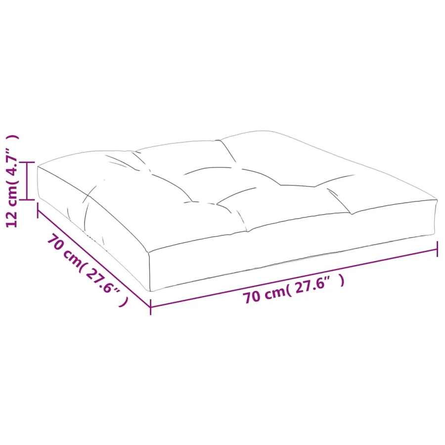 Coussins de palette lot de 2 multicolore tissu - 10