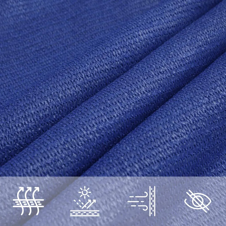Voile d'ombrage 160 g/m² Bleu 3/4x2 m PEHD - 7