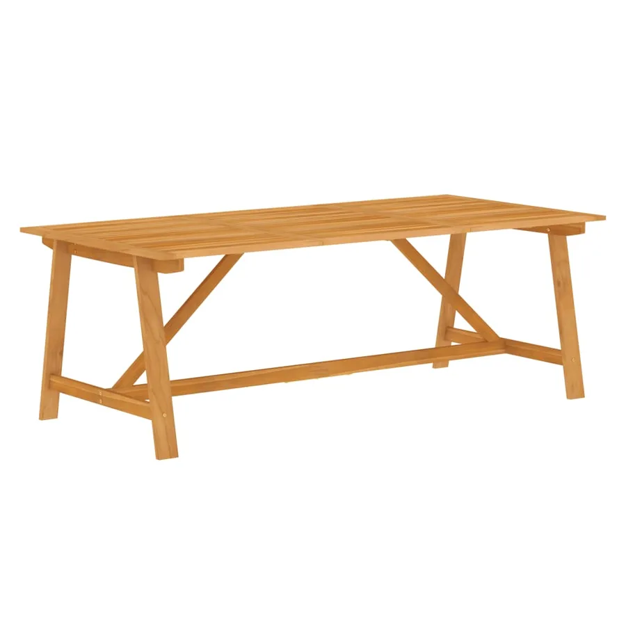 Ensemble à manger de jardin 7 pcs Bois d'acacia solide - 3