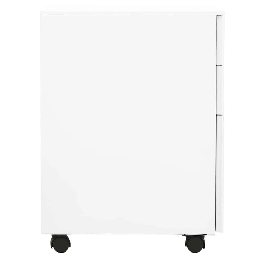 Classeur mobile Blanc 39x45x60 cm Acier - 3