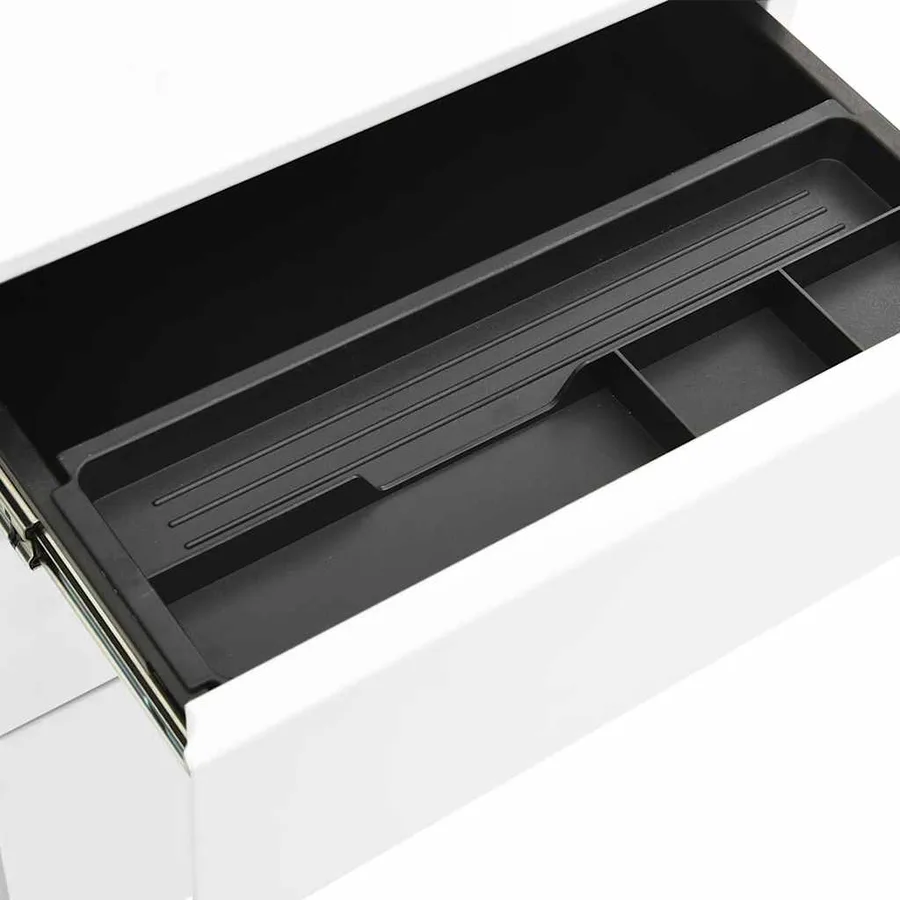 Classeur mobile Blanc 39x45x60 cm Acier - 8