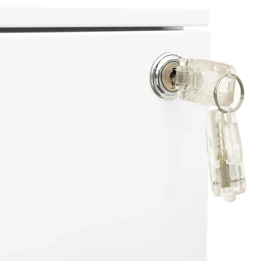 Classeur mobile Blanc 39x45x60 cm Acier - 9