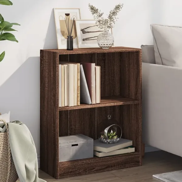 Bibliothèque Chêne marron 60x24x76 cm Bois d'ingénierie