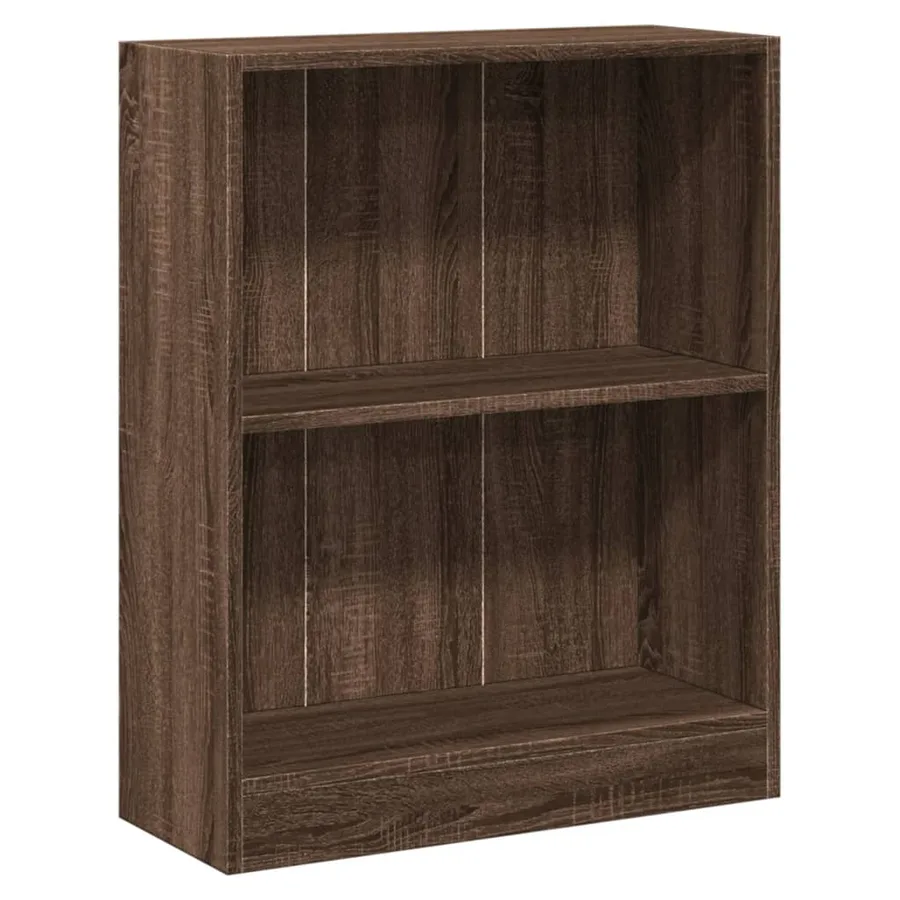 Bibliothèque Chêne marron 60x24x76 cm Bois d'ingénierie - 2