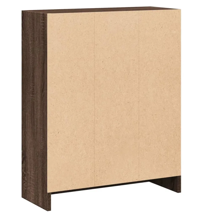 Bibliothèque Chêne marron 60x24x76 cm Bois d'ingénierie - 4