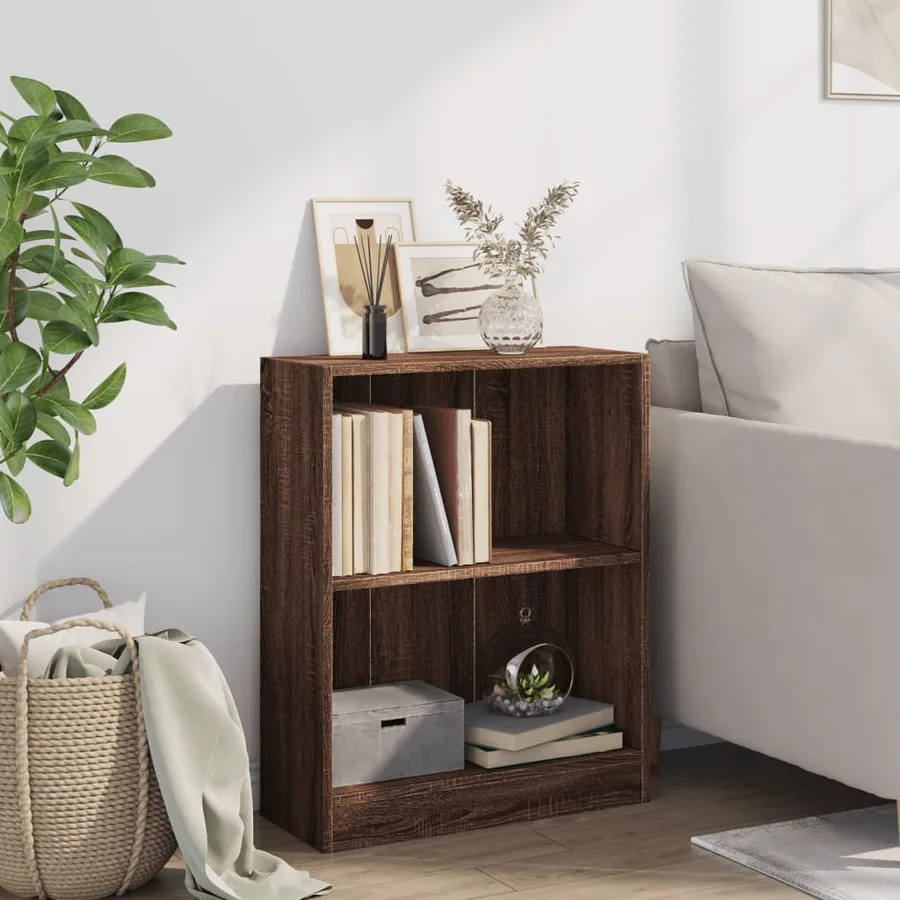 Bibliothèque Chêne marron 60x24x76 cm Bois d'ingénierie - 7