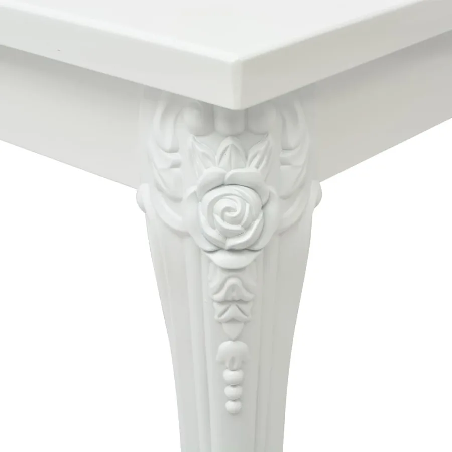 Table basse 115x65x42 cm Blanc brillant - 4