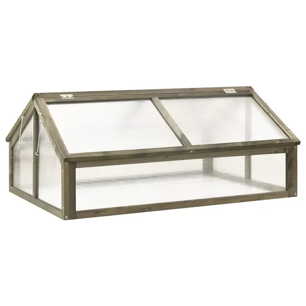 Serre Gris 114x80x50 cm Bois de sapin