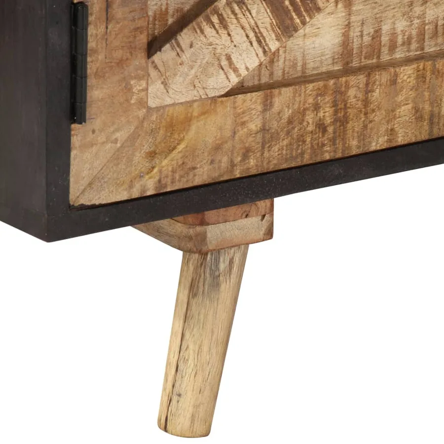 Meuble TV 140x30x46 cm Bois de manguier brut et d'acacia massif - 6