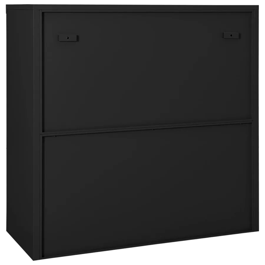 Armoire à portes coulissantes avec jardinière Anthracite Acier - 6