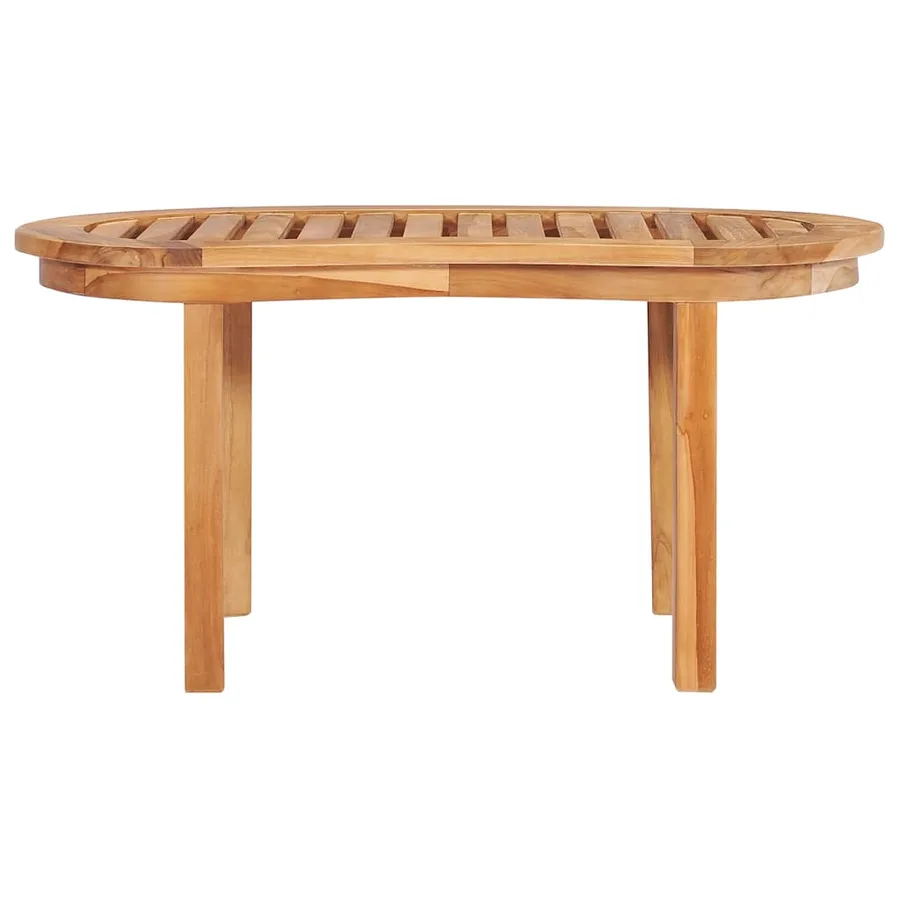 Salon de jardin 5 pcs en forme de banane Bois de teck solide - 10