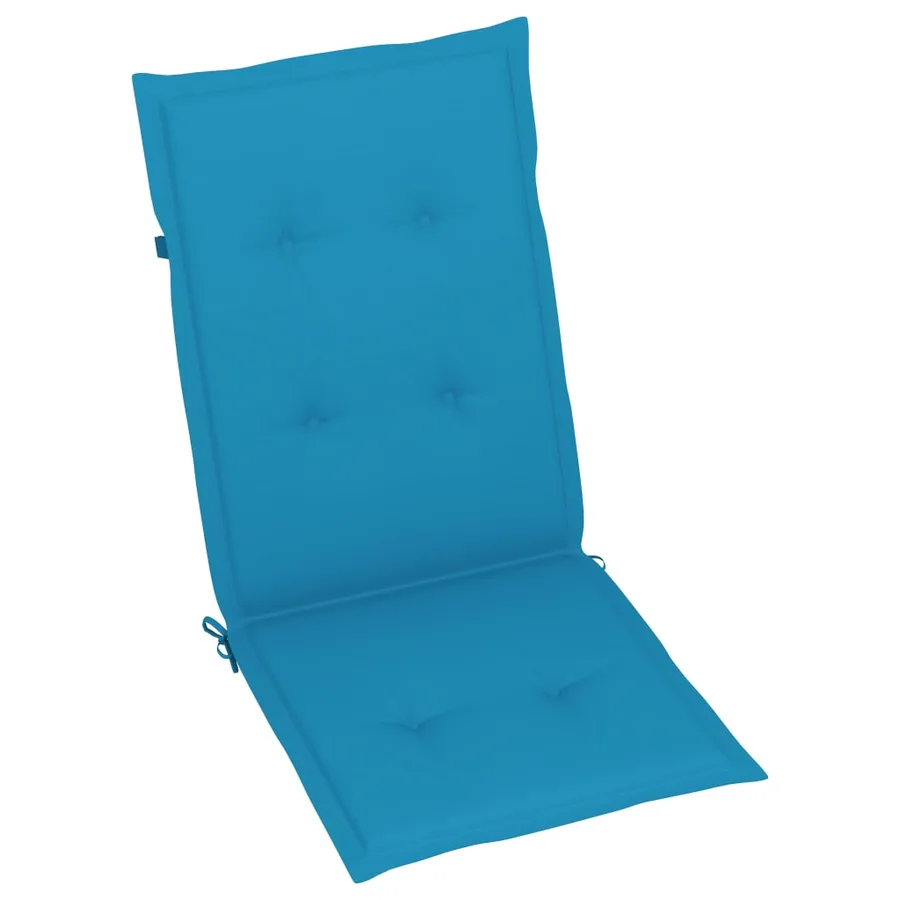Chaises pliables de jardin lot de 6 avec coussins Bois d'acacia - 7