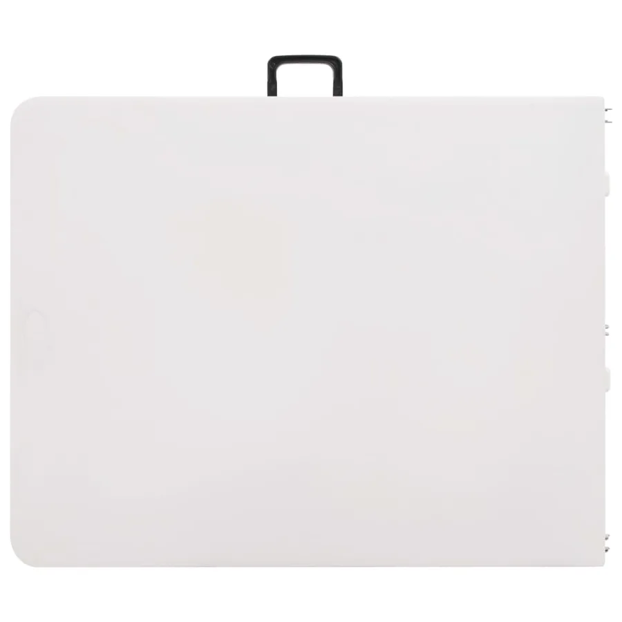 Table pliable de jardin Blanc 180x72x72 cm PEHD - 5